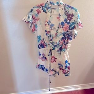 Alexis floral romper size small